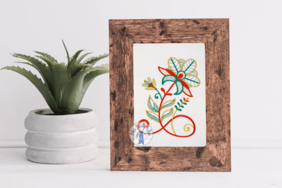 Beautiful Wild Blossoms: A Festive Floral Embroidery