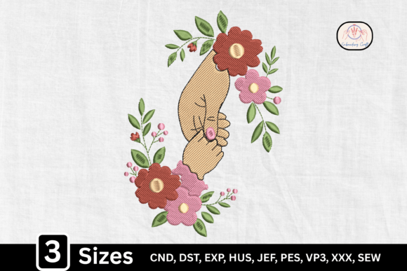 Boho Botanical Floral Hand Embroidery