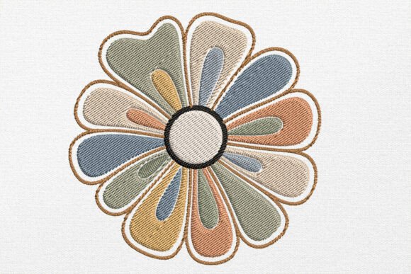 Boho Floral Embroidery for Boutique Apparel