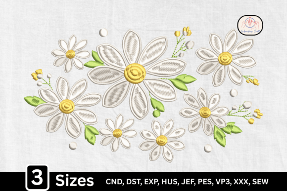 Charming Cute Spring Daisy Flower Design