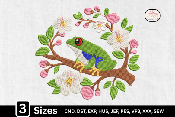 Charming Nature Animal Floral Frog for Holidays