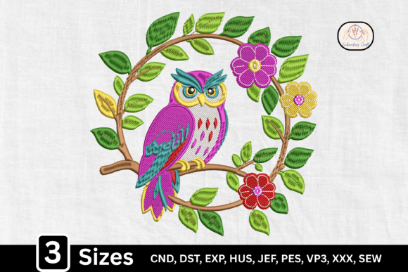 Charming Wreath Bird Floral Owl for Seasonal Delight