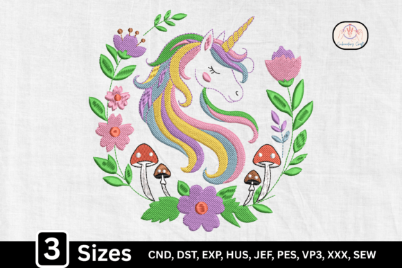 Enchanting Cottagecore Mushrooms Unicorn