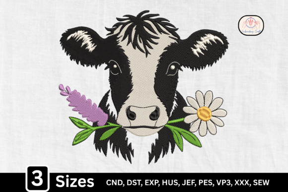 Rustic Floral Cow Head: A Charming Design Review