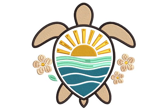 Stunning Sea Turtle Design for Summer Embroidery