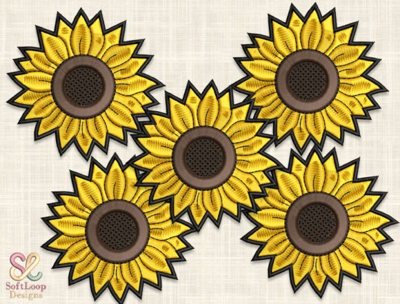 SUNFLOWER Patch Embroidery Design Review