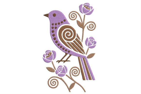 Vintage Floral Bird Embroidery Design Review